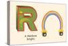 R is a Rainbow-null-Stretched Canvas