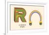 R is a Rainbow-null-Framed Art Print
