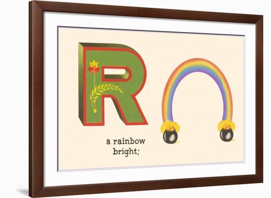 R is a Rainbow-null-Framed Art Print