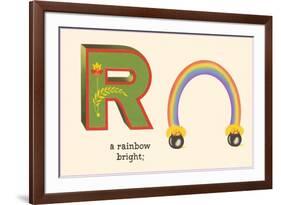 R is a Rainbow-null-Framed Art Print