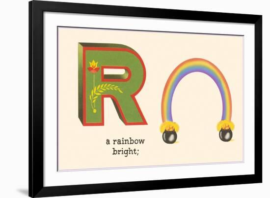 R is a Rainbow-null-Framed Art Print