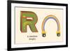 R is a Rainbow-null-Framed Art Print