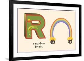 R is a Rainbow-null-Framed Art Print