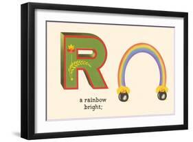 R is a Rainbow-null-Framed Art Print