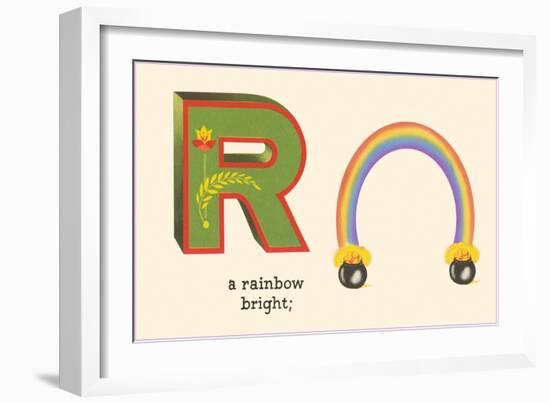 R is a Rainbow-null-Framed Art Print