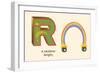 R is a Rainbow-null-Framed Art Print