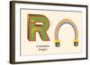 R is a Rainbow-null-Framed Art Print