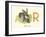 R is for Rabbit-null-Framed Art Print