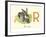 R is for Rabbit-null-Framed Art Print