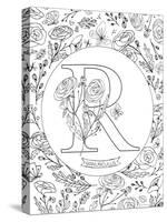 R is for Ranunculus-Heather Rosas-Stretched Canvas