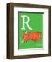 R is for Rhino (green)-Theodor (Dr. Seuss) Geisel-Framed Art Print