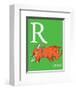 R is for Rhino (green)-Theodor (Dr. Seuss) Geisel-Framed Art Print