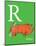 R is for Rhino (green)-Theodor (Dr. Seuss) Geisel-Mounted Art Print