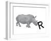 R is for Rhinoceros-Stacy Hsu-Framed Art Print