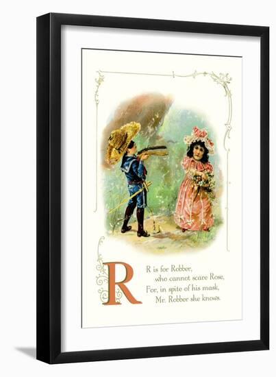 R is for Robber-null-Framed Art Print