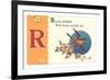 R is for Robin-null-Framed Premium Giclee Print