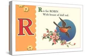 R is for Robin-null-Stretched Canvas