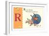 R is for Robin-null-Framed Art Print