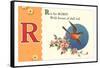 R is for Robin-null-Framed Stretched Canvas