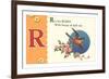 R is for Robin-null-Framed Art Print