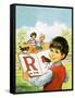 R Is for Robin-Jesus Blasco-Framed Stretched Canvas