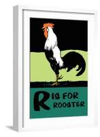 R is for Rooster-Charles Buckles Falls-Framed Art Print