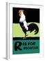 R is for Rooster-Charles Buckles Falls-Framed Art Print