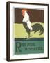 R is for Rooster-null-Framed Art Print