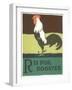 R is for Rooster-null-Framed Art Print