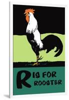 R is for Rooster-Charles Buckles Falls-Framed Art Print