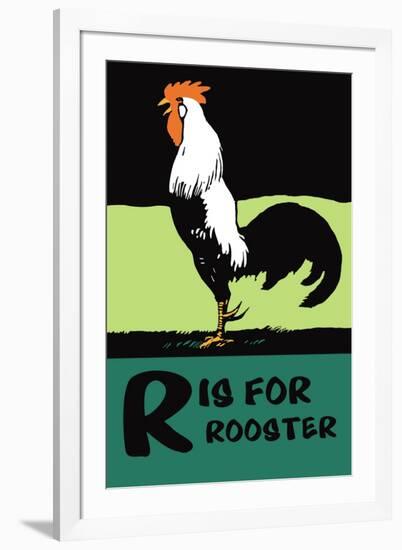 R is for Rooster-Charles Buckles Falls-Framed Art Print