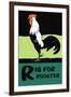 R is for Rooster-Charles Buckles Falls-Framed Art Print