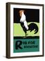 R is for Rooster-Charles Buckles Falls-Framed Art Print