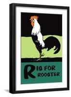 R is for Rooster-Charles Buckles Falls-Framed Art Print