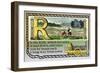 R is the Rail-null-Framed Art Print