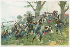 The Battle of Kulm and the French Break Through-R Knoetel-Art Print