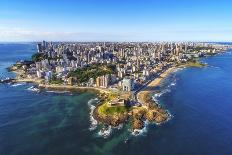 Aerial View of Salvador Da Bahia Cityscape, Bahia, Brazil.-R M Nunes-Framed Photographic Print