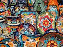 Traditional Pottery at Street Market and Souvenir Shop, San Miguel De Allende, Mexico-R M Nunes-Photographic Print