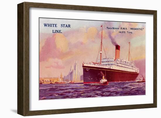 R.M. S. Megantic, Ocean Liner-null-Framed Art Print