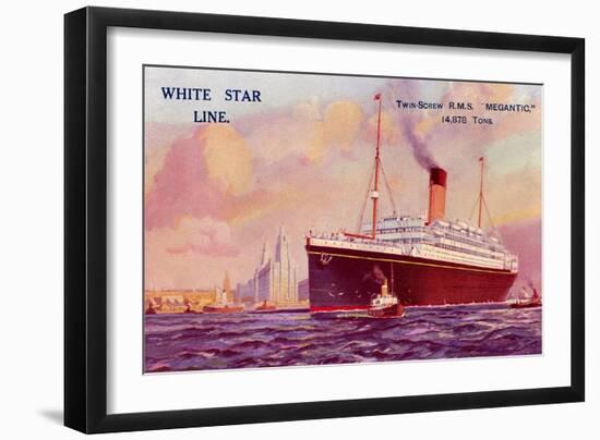 R.M. S. Megantic, Ocean Liner-null-Framed Art Print