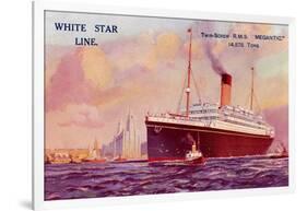 R.M. S. Megantic, Ocean Liner-null-Framed Art Print