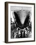 R.M.S. 'Queen Mary' in Dry Dock, Southampton, April 1936-null-Framed Photographic Print