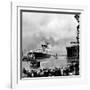 R.M.S. 'Queen Mary' Leaving Clydebank, March 1936-null-Framed Photographic Print