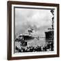 R.M.S. 'Queen Mary' Leaving Clydebank, March 1936-null-Framed Photographic Print