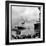 R.M.S. 'Queen Mary' Leaving Clydebank, March 1936-null-Framed Photographic Print