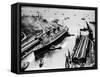 R.M.S. 'Queen Mary', Ocean Dock, Southampton, 1936-null-Framed Stretched Canvas