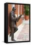 R. Manteiga Statue in Centro Ybor, Tampa, Florida, United States of America, North America-Richard Cummins-Framed Stretched Canvas