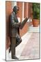 R. Manteiga Statue in Centro Ybor, Tampa, Florida, United States of America, North America-Richard Cummins-Mounted Photographic Print