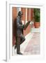 R. Manteiga Statue in Centro Ybor, Tampa, Florida, United States of America, North America-Richard Cummins-Framed Photographic Print