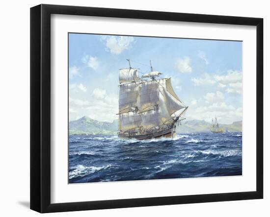 R.N. Survey Brig "Lady Nelson"-Roy Cross-Framed Giclee Print